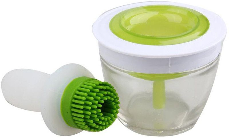 HomeFast Kitchen Chef'S Heat Resistant Silicone Basting Set Bbq Barbecue Oil Brush Pastry Roast Meat Dip Chef'S Basting Set(Oil Brush) Silicone Round Pastry Brush  (Pack of 2)