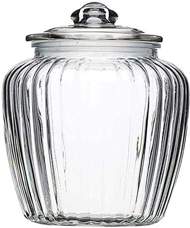 AESHA INTERNATIONAL 1250 - 1250 ml Glass Pickle Jar  (Beige)