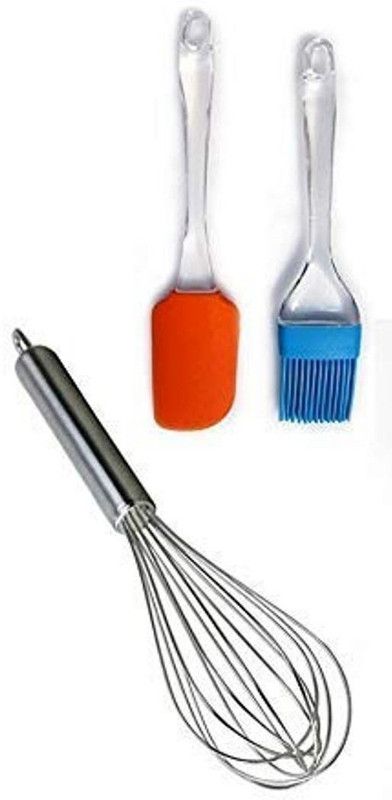 Snowpearl Daily Kitchen use for Silicone Basting, Spatula Brush Kitchen Tool Set  (Baking Tools)