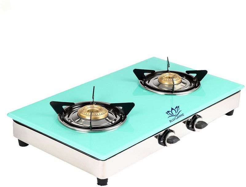 BLUFLAMME GAS STOVE MINT Stainless Steel Manual Gas Stove  (2 Burners)