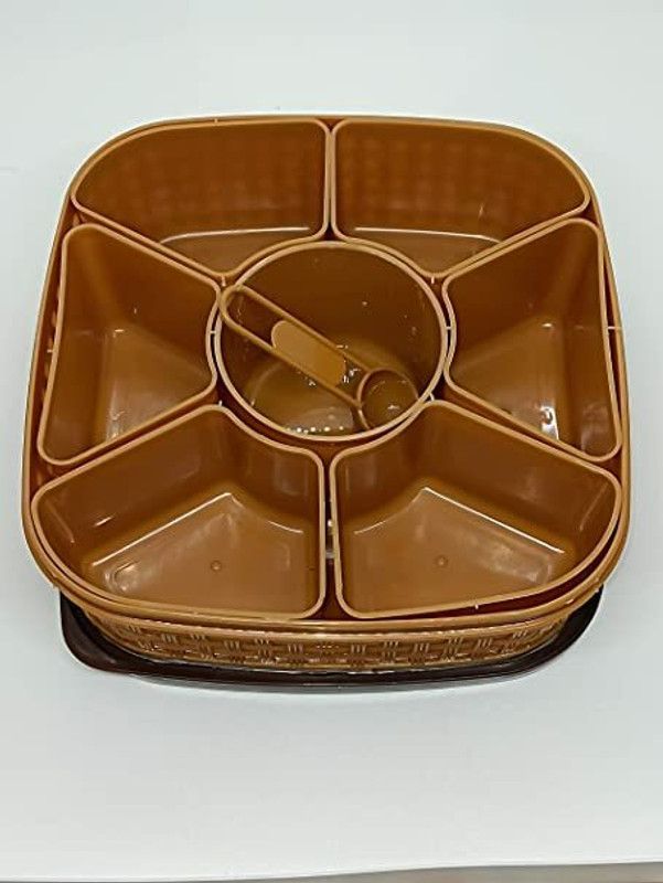 UMA Enterprises 1 Piece Spice Set  (Plastic, Brown)
