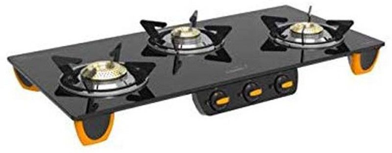 V-Guard Insight 3D Stainless Steel Manual Gas Stove  (3 Burners)