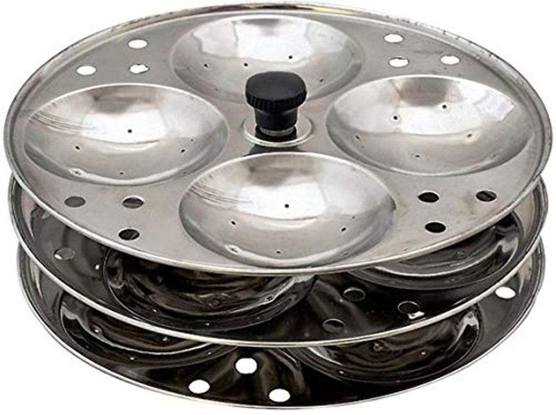 the stylers Idli Stand 3 Plates Of Diameter 7 inches Induction & Standard Idli Maker  (3 Plates , 12 Idlis )