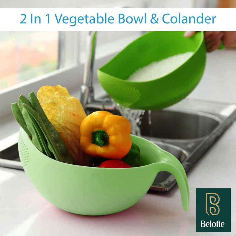 BELOFTE Collapsible Colander  (Green)