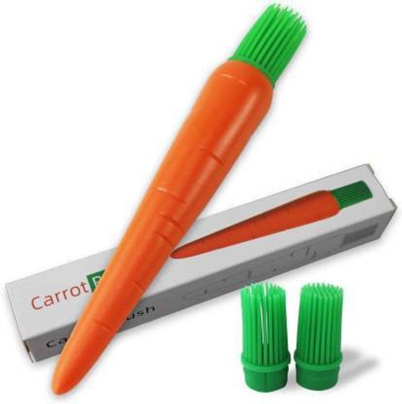 ANTIQUE Carrot Shaped Silicon Kitchen Oil Brush Silicon Round Pastry Brush  (Pack of 1)