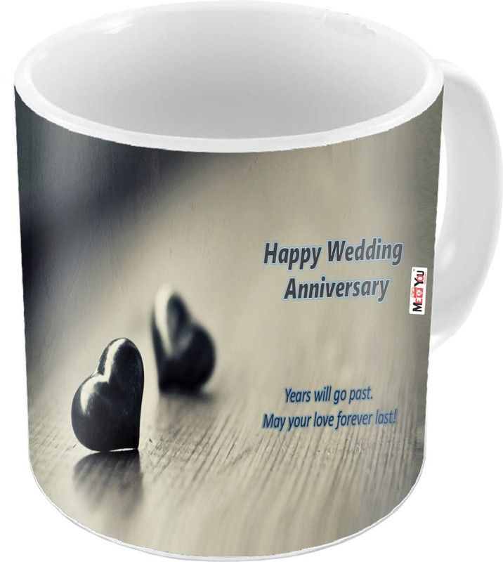 ME&YOU Anniversary Quoted Printed Ceramic Anniversary gifts for Wife, Sister, Brother, Mother, Father, Friend and any special one IZ19NJPAnniversaryMU-31 Ceramic Coffee Mug  (325 ml)