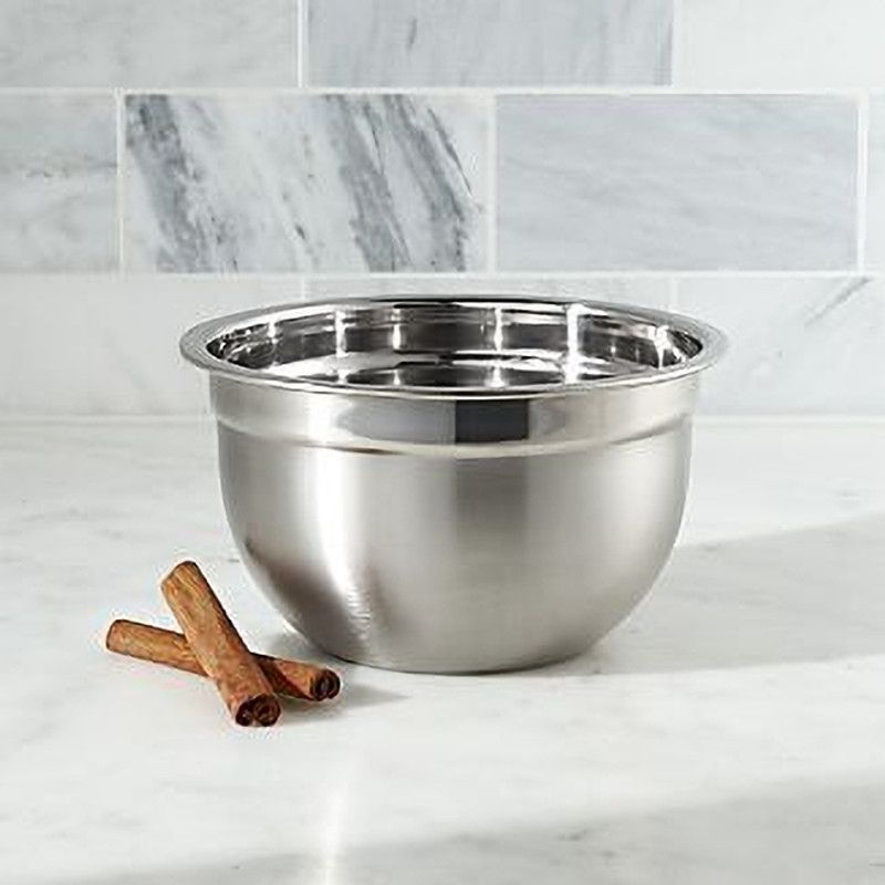 KARFE Stainless Steel Mixing Bowl Karfe High-Quality Stainless-Steel Cooking Bowl Serving Bowl for Kitchen 3 Litre Disposable  (Pack of 1, Steel)
