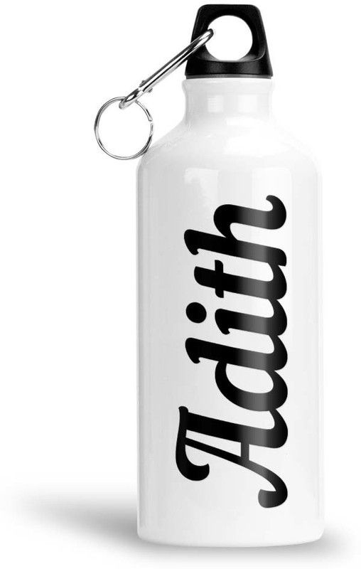 Furnish Fantasy Aluminium Water Bottle 750ml - Best Gift for Happy Birthday, Return Gift, Adith 750 ml Bottle  (Pack of 1, White, Aluminium)
