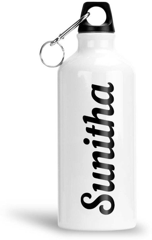 Furnish Fantasy Aluminium Water Bottle 750ml-Best Gift for Happy Birthday, Return Gift, Sunitha 750 ml Bottle  (Pack of 1, White, Aluminium)