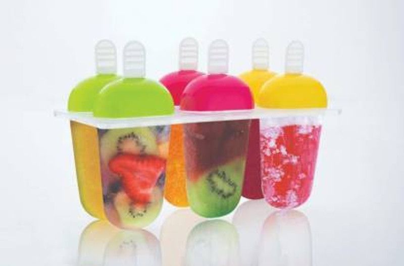 Princy Enterprise Plastic Ice Cream Candy Kulfi Maker Popsicle Mould Multicolor Plastic Ice Cube Tray (Pack of 1) Multicolor Plastic Ice Ball Tray  (Pack of1)