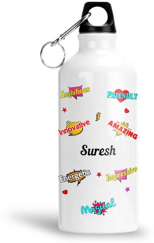 Furnish Fantasy Aluminium Bottle - Best Happy Birthday Gift, Return Gift for Kids, Suresh 600 ml Bottle  (Pack of 1, Multicolor, Aluminium)