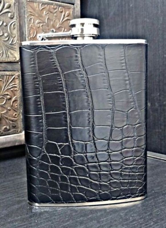 Star Magic Croco Matte Stainless Steel Hip Flask  (266 ml)