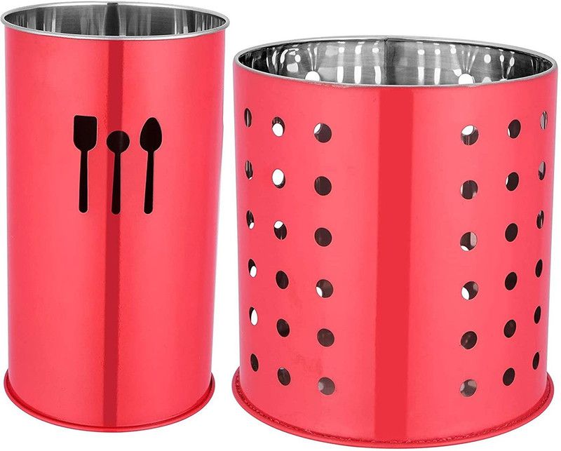 KPhub Empty Cutlery Holder Case  (Red Holds 100 Pieces)