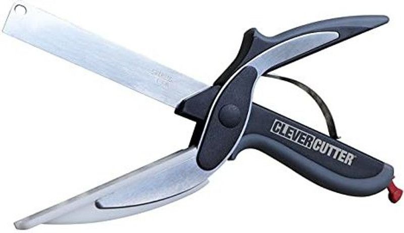 IkOankar Clever Cutter 2 in 1 Smart Cutter Chopper, Stainless Steel All-Purpose Scissor, Vegetable & Fruit Slicer Vegetable Grater & Slicer  (1)