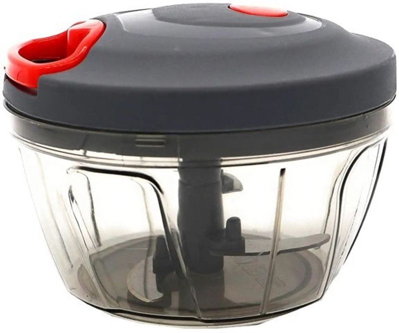 Manual plastic Vegetable & Fruit Chopper  (1 Chopper - 450 ML)