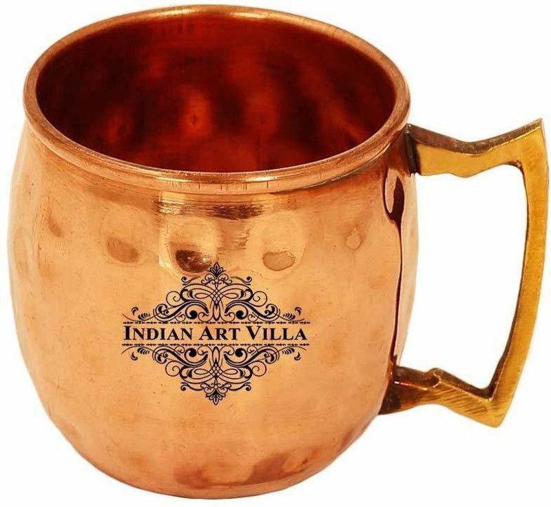 IndianArtVilla IAV-CC-2-191 Glass Shot Glass  (50 ml, Copper, Brown)