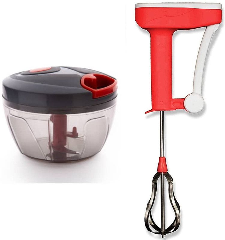 Khanakd HANDY CHOPPER, POWER FREE BLENDER COMBO Kitchen Tool Set  (Chopper, Whisk)