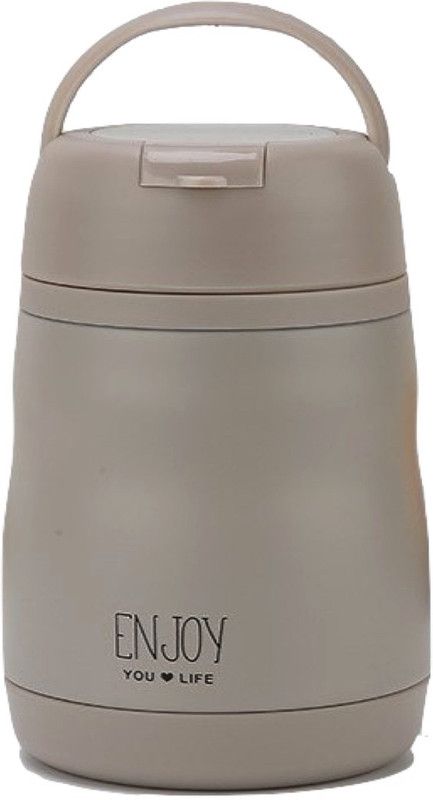 Frabble8 Double Wall Vacuum Insulated Stainless Steel Multipurpose Food Jar Or food flask with Folding Spoon 400 ml Flask for Soup, Noodles, Cereals, Curries etc Hot and Cold for 6 Hours Thermoware Casserole  (400 ml)