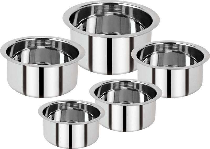 Millerhaus Steel Tope without Lid Pot 15 cm diameter 1 L capacity  (Stainless Steel)