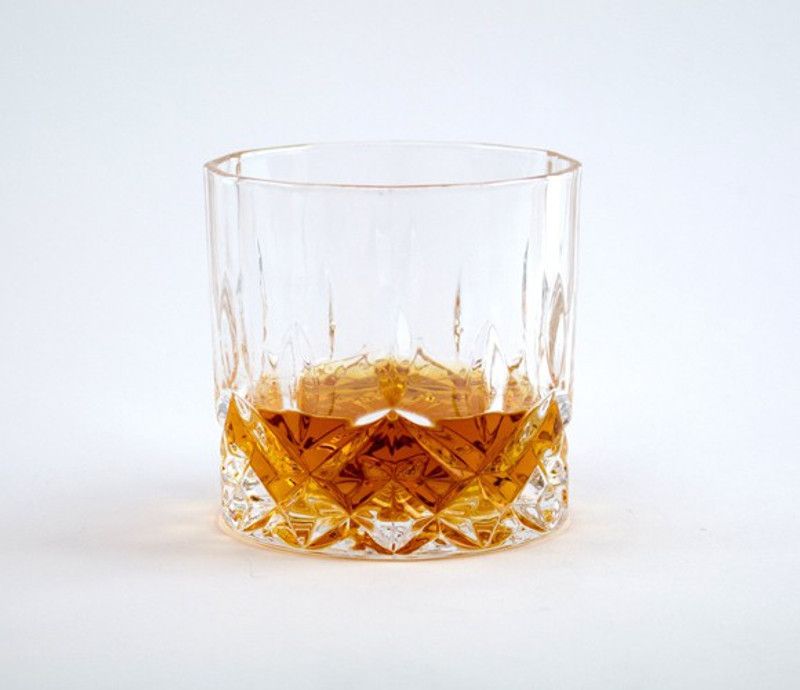 NOGAIYA (Pack of 6) MP185 Glass Whisky Glass  (300 ml, Glass, Clear)