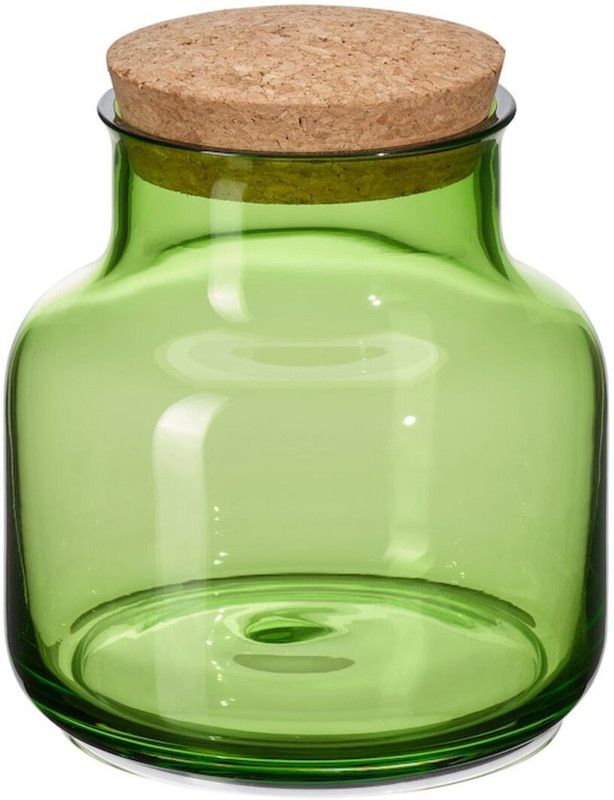 IKEA - 70 ml Glass Grocery Container  (Green)