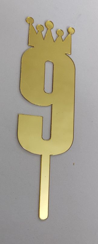 MOREL Cake Topper  (GOLD Pack of 1)