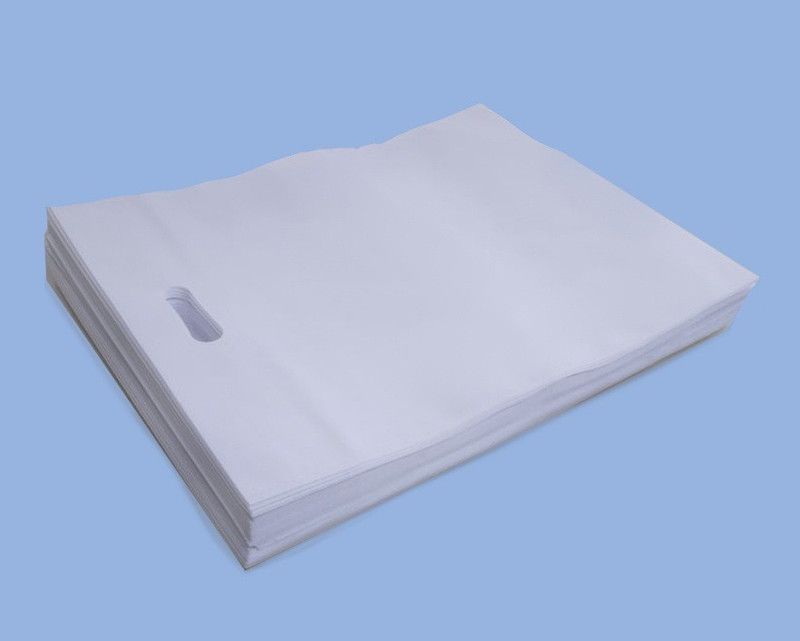 Arka Non Woven D Cut 14x18- 150 Pcs Carry Bags Pack of 150 Grocery Bags  (White)