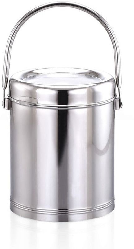 Expresso Silver Grocery Container - 3600 ml  (Silver)