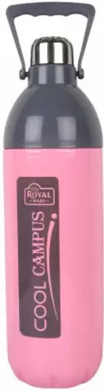 Mtech Plastic Insulated Water Bottle with 1000ML(Pack of 1, Pink) 1000 ml Bottle  (Pack of 1, Pink, Plastic)