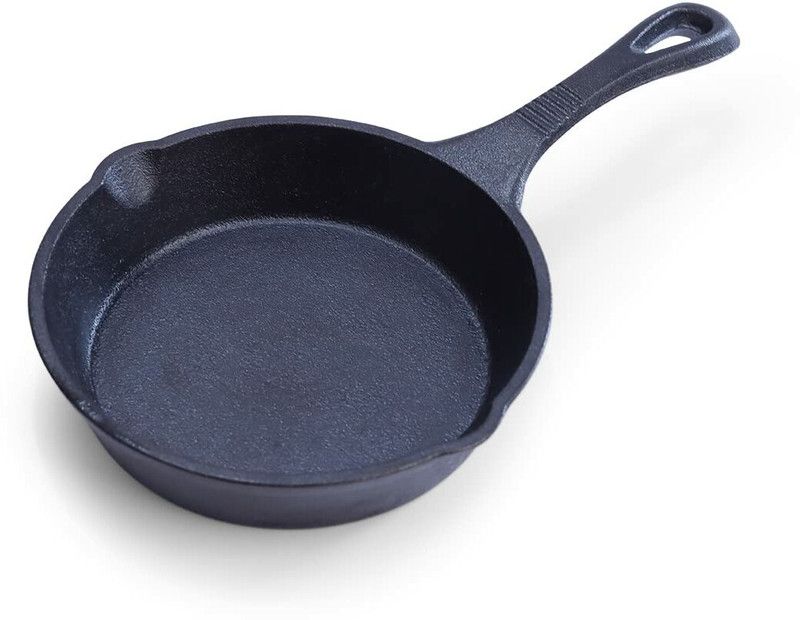 WONDERCHEF Forza Cast-Iron Fry Pan, Pre-Seasoned Cookware, Induction Friendly Fry Pan 24 cm diameter 1 L capacity  (Cast Iron, Non-stick, Induction Bottom)