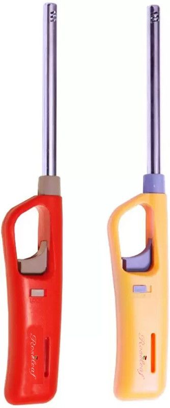 Bhadra Steel, Plastic Electronic Gas Lighter  (Multicolor, Pack of 2)