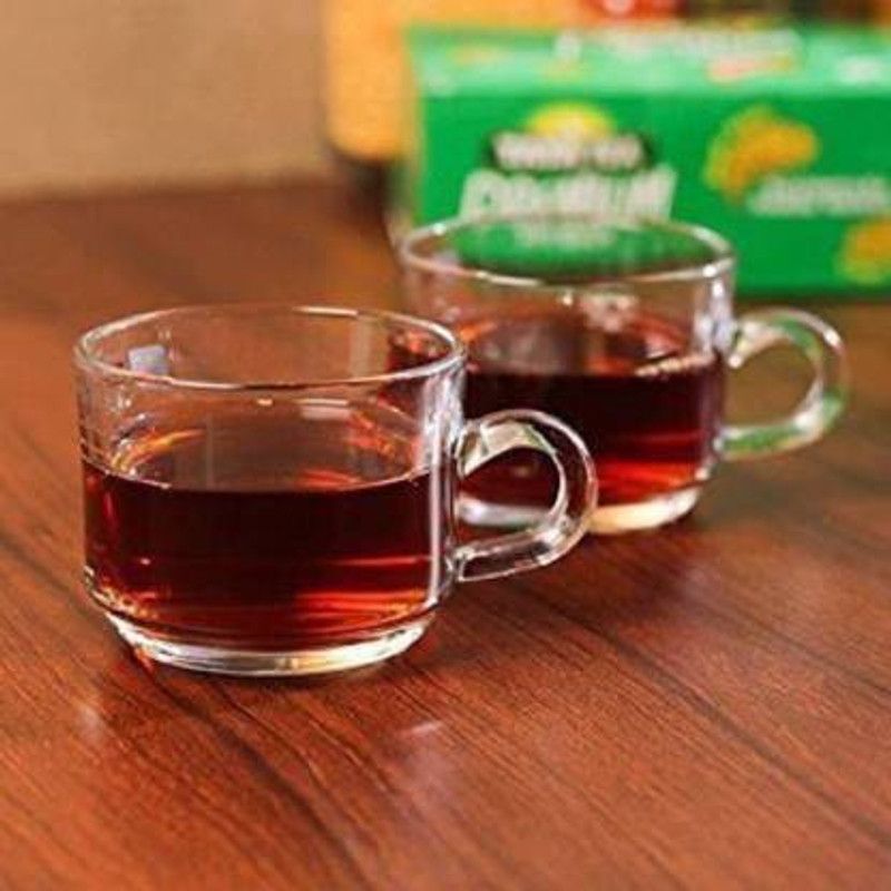 LUCKYENTERPRISE Pack of 6 Glass  (Clear, Cup Set)