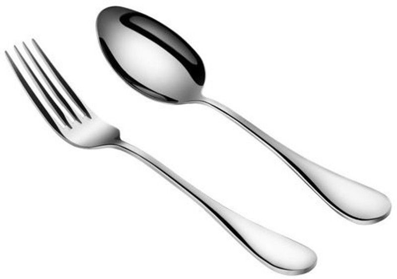 Parage Stainless Steel Table Spoons and Forks Set, 6 pc each, Pack of 12, Length 18 cm, Stainless Steel Cutlery Set  (Pack of 12)