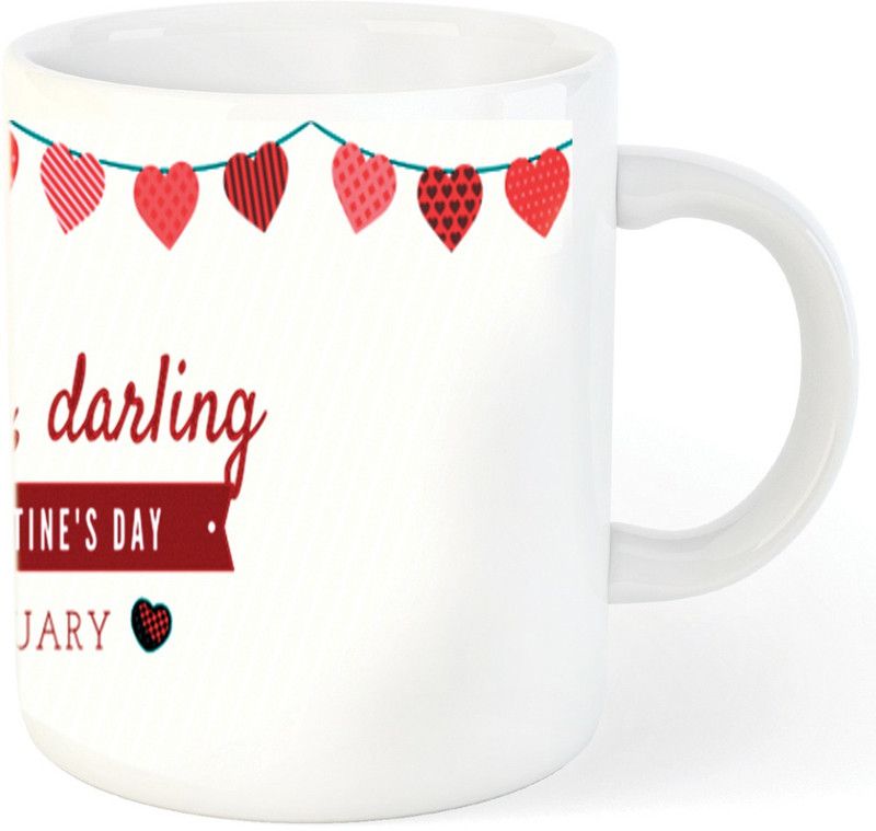 I Love You Darling Best Gift For Girls Valentine Gift 320Ml Multicolor (Mug2 Ceramic Coffee Mug  (320 ml)