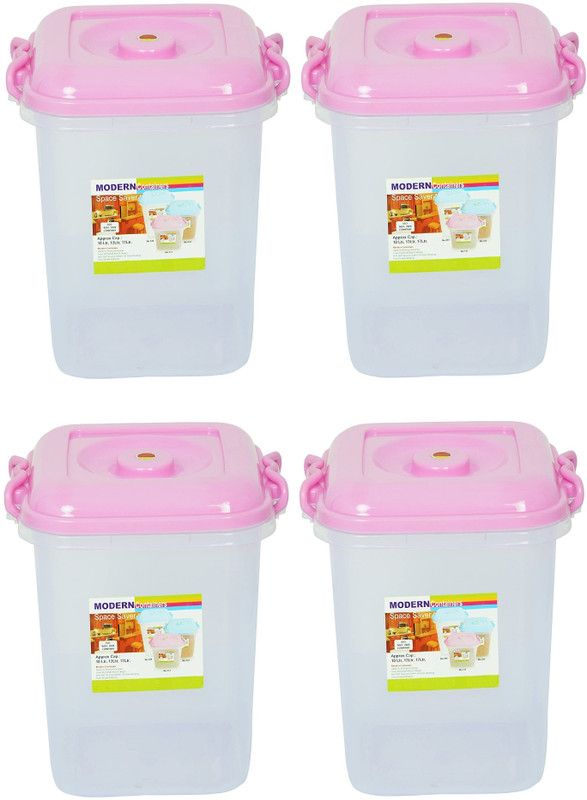 Randal Plastic Utility Container - 13 L  (Pack of 4, Pink)