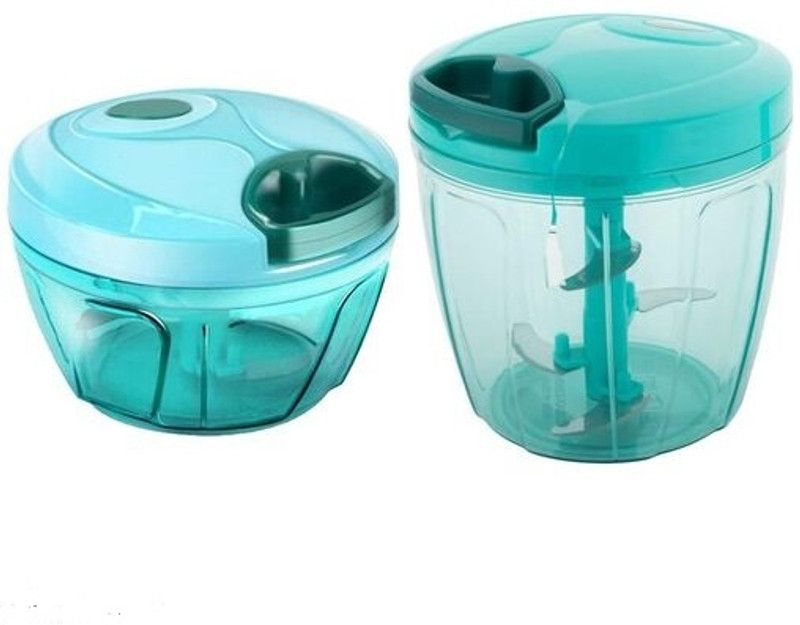 kiaro New Premium Vegetable Chopper Green Vegetable & Fruit Chopper (Pack of 2) Vegetable & Fruit Chopper  (2 Choppers)