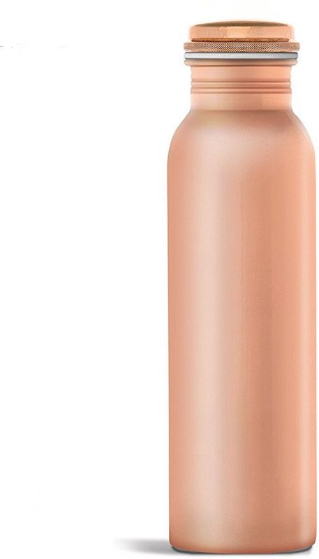 SUPARV Pure Copper outside Lacquer Coated Bottle, Travelling Purpose, Yoga Ayurveda Healing-Mat Finished - Joint Free 1000 ml Bottle  (Pack of 1, Brown, Copper)