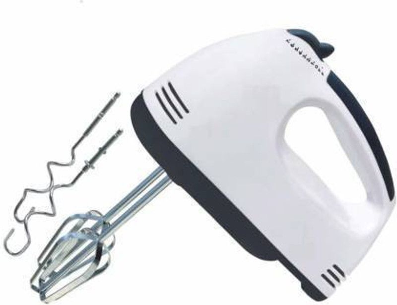 RIBBRO Easy Mixer Egg Beater Electric Whisk with Base 7 Speed Control (MULTICOLOUR) (1 SET) Plastic Spiral Whisk