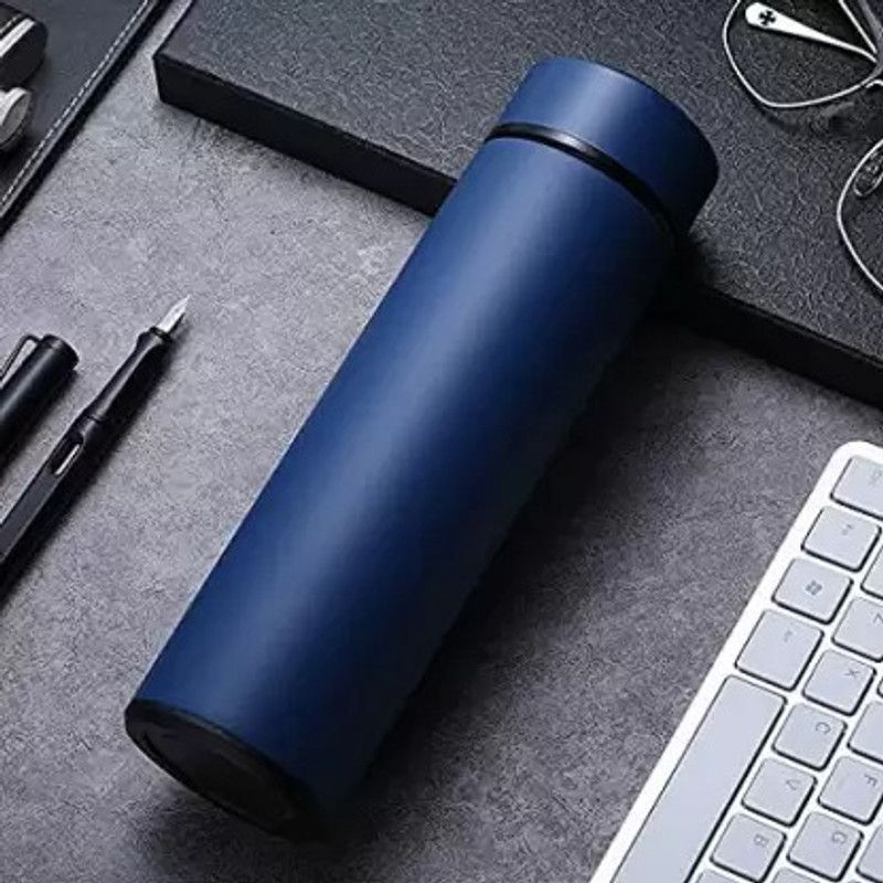 Divine creation LED TEMPERATURE BOTTLE 500 ml Bottle  (Pack of 1, Black, Steel)
