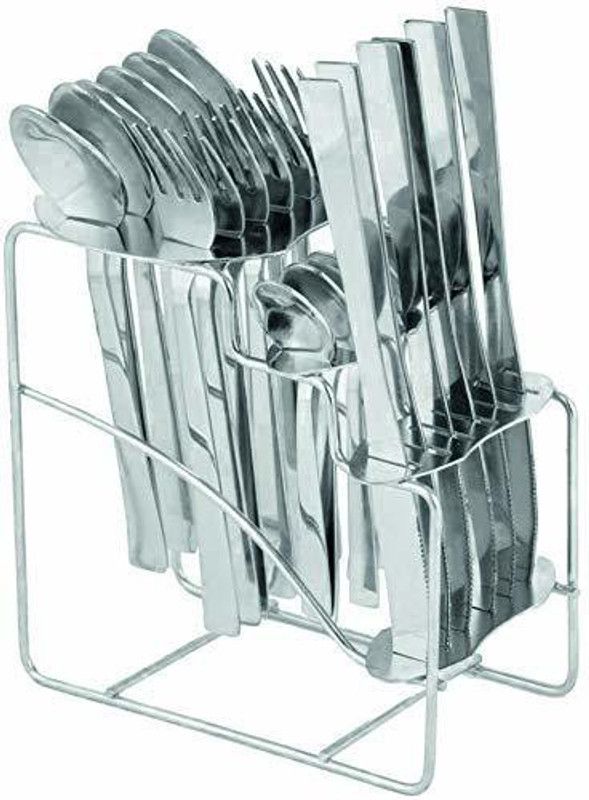 Parage Fantasy 25 pcs Cutlery set for dining table, Cutlery set with knife, Premium Stainless Steel Cutlery Set  (Pack of 25)