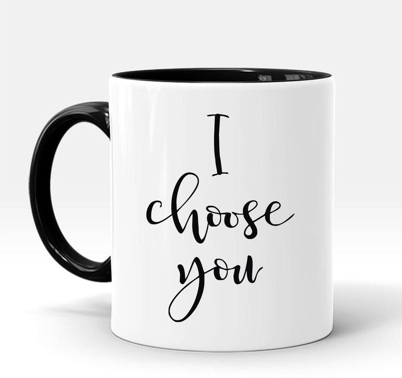 ADITI Designs I Hoose you Ceramic Coffee Mug  (300 ml)