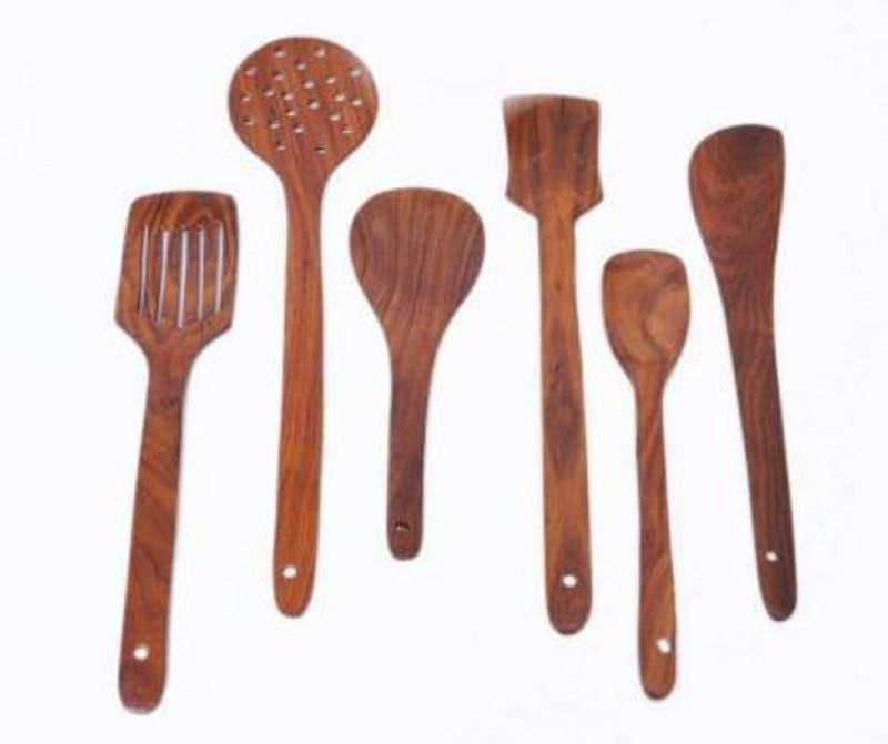 NATIONALDECOR na46 Kitchen Tool Set  (Brown, Cooking Spoon)