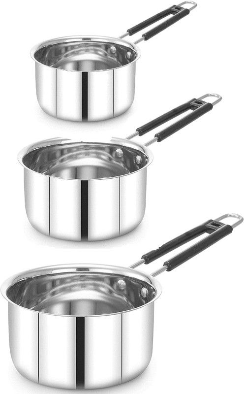 Flipkart SmartBuy Cookware Set  (Stainless Steel, 3 - Piece)