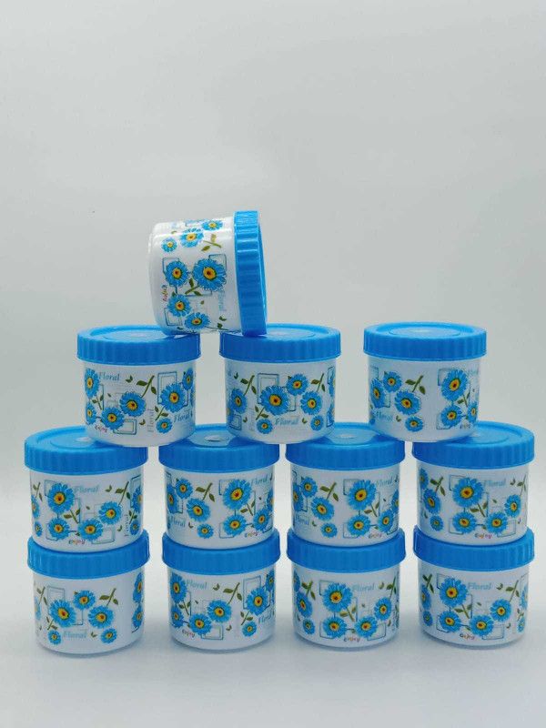 NAKASA Milkty - 250 ml Plastic Grocery Container  (Pack of 6, White)