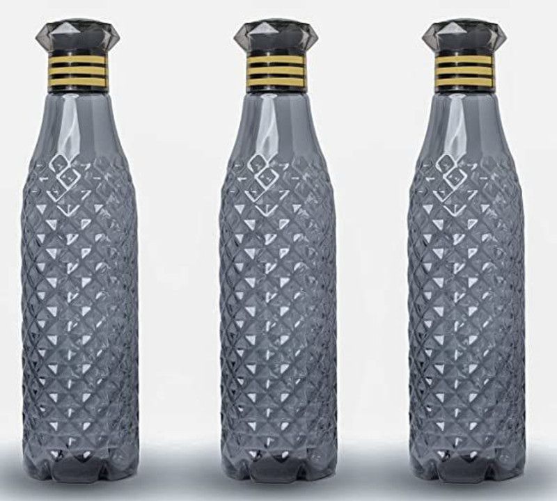Minniez D bottel 1000 ml Bottle  (Pack of 3, Black, Plastic)