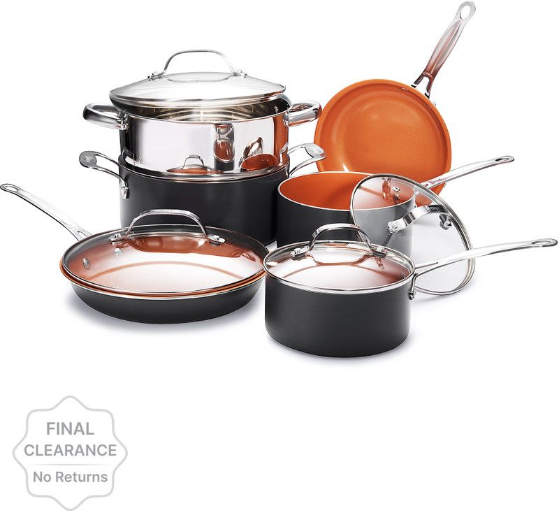 GOTHAM STEEL Induction Bottom Non-Stick Coated Cookware Set  (Aluminium, 10 - Piece)
