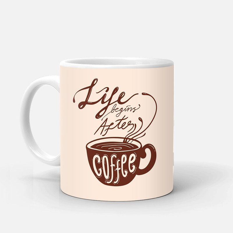 RC-DC-57 Ceramic Coffee Mug  (350 ml)