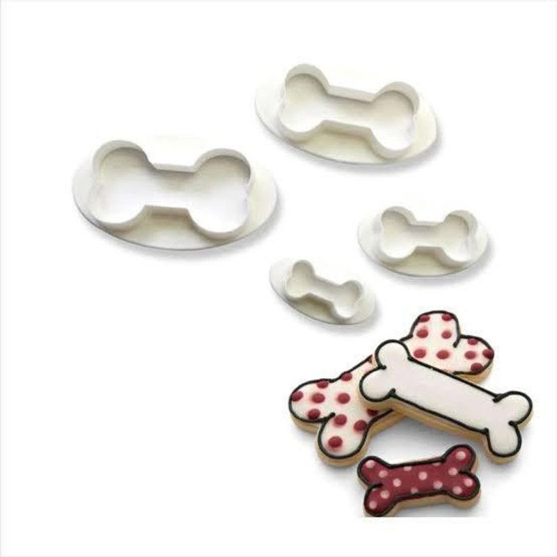 Bakewareind Dog Bone Cutter,4pcs Cookie Cutter  (Pack of 4)