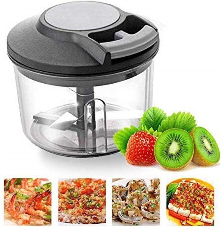 SWISS WONDER IXV -881-Handy Plastic Chopper with Pull Cord Technology Vegetable & Fruit Chopper  (1 x Chopper)