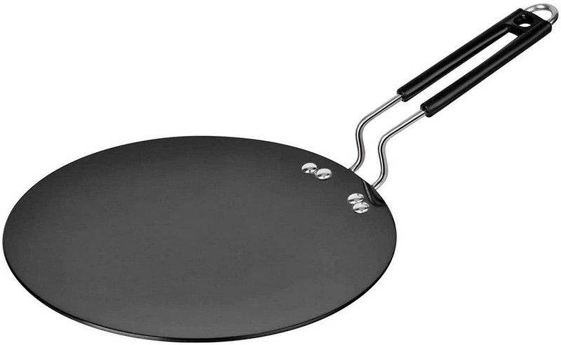 Masox Store Hard Anodised Concave/Roti Tawa (24.5cm), Black_20 Tawa 24.5 cm diameter  (Hard Anodised, Non-stick)
